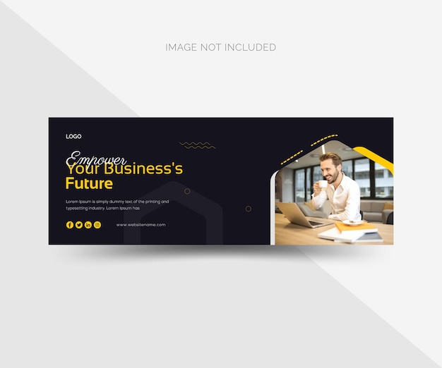 Modern digital marketing social media cover web banner layout template