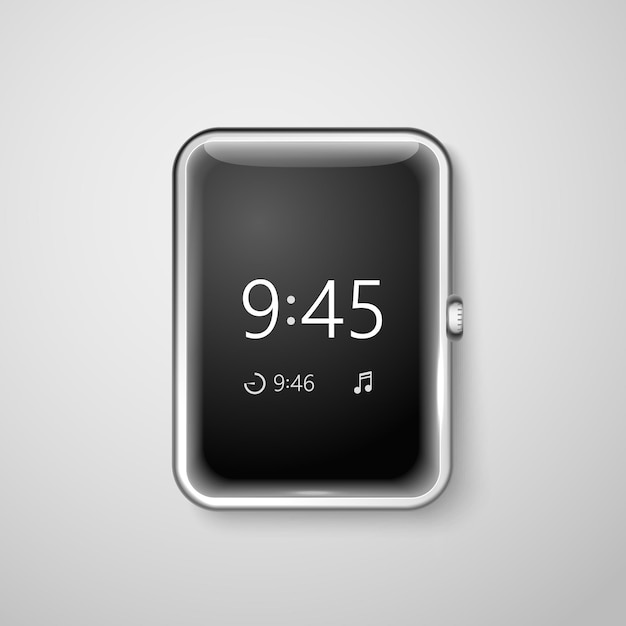 Modern digital watches template Place your content into the screen