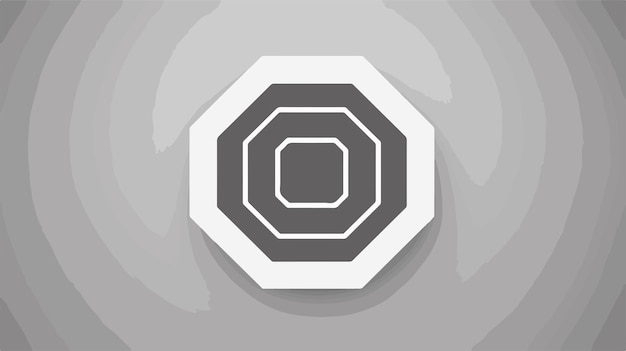 Vector modern dollar hexagon vector icon in flat circle style