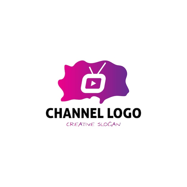 Modern and dynamic logo design for channel on tube