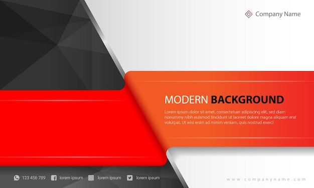 Modern dynamic presentation template with dynamic shape background