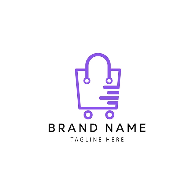 Modern e commerce logo design