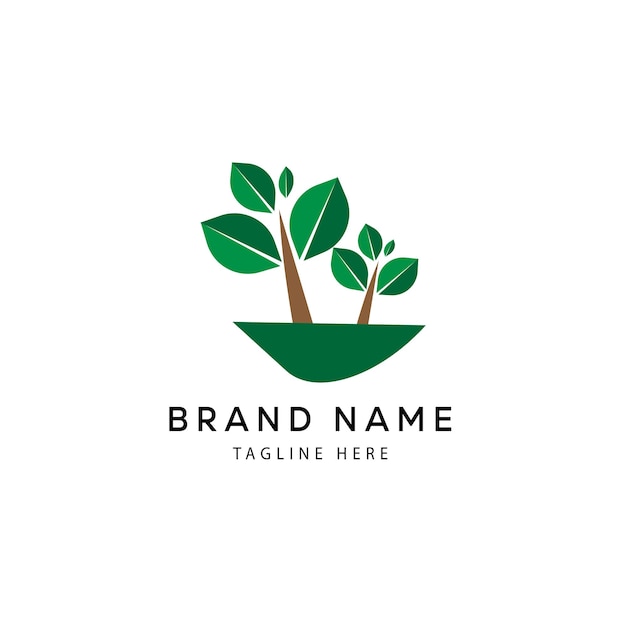 modern Eco and agriculture vector logo design