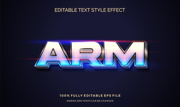 Modern editable text effect vibrant modern color shiny Text style effect Editable