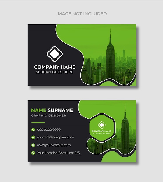 Modern elegant business card design