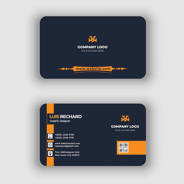 Modern elegant and clean professional business card