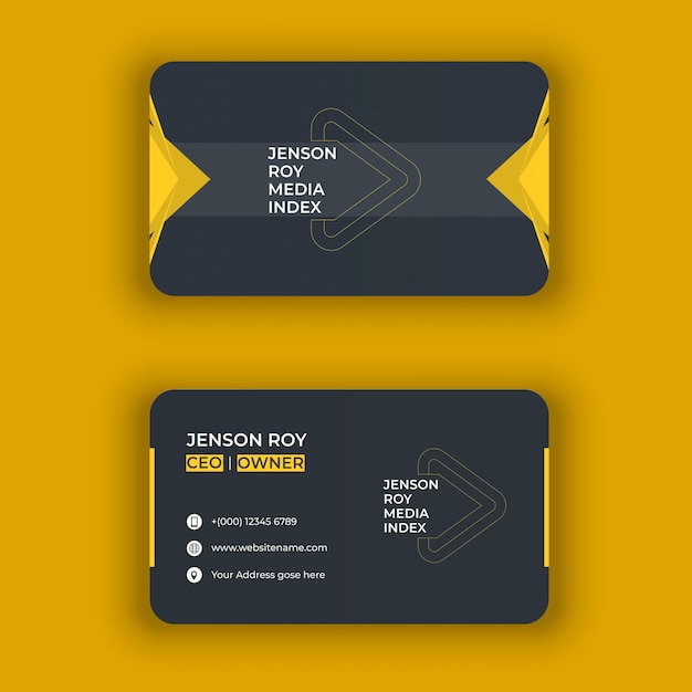 Modern elegant and creative business card