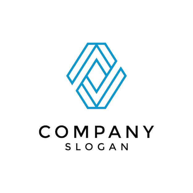 modern elegant diamond S logo