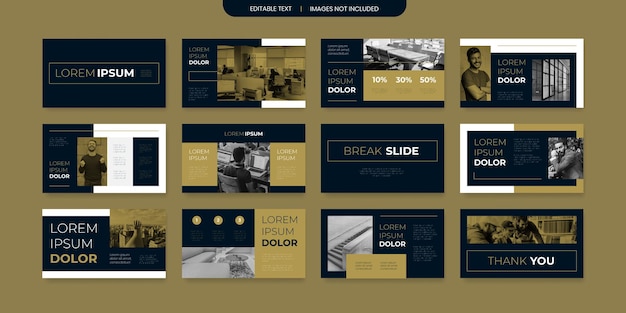 modern and elegant presentation slide layout design