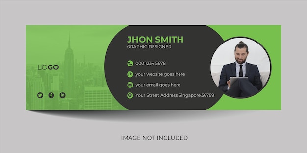 modern email signature template