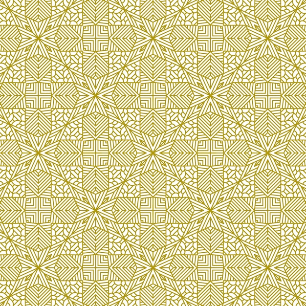 modern ethnic mandala gold pattern line background