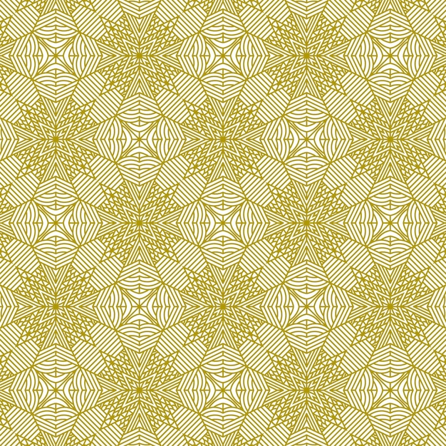 modern ethnic mandala gold pattern line background