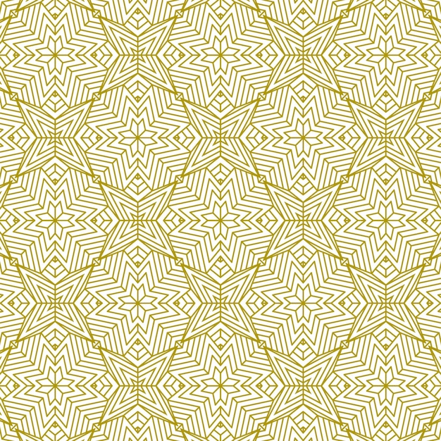 modern ethnic mandala gold pattern line background