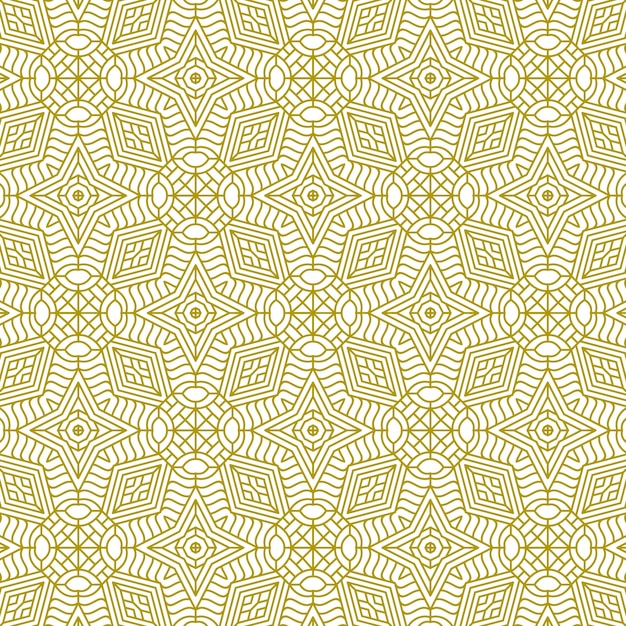 modern ethnic mandala gold pattern line background