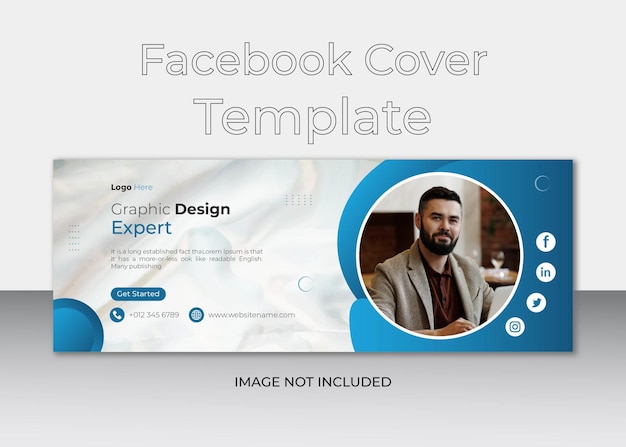 Modern Facebook cover template and business banner