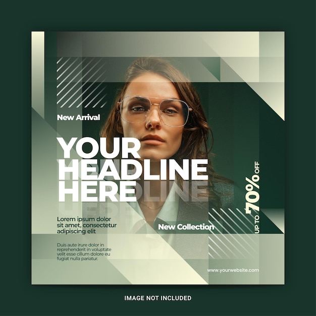 Vector modern fashion social media and instagram post templates