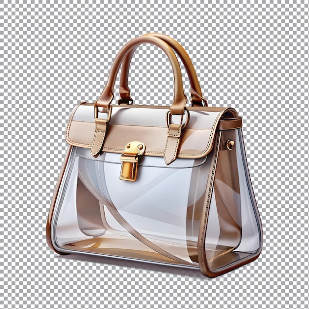 Vector modern fashion women handbag on a transparent background