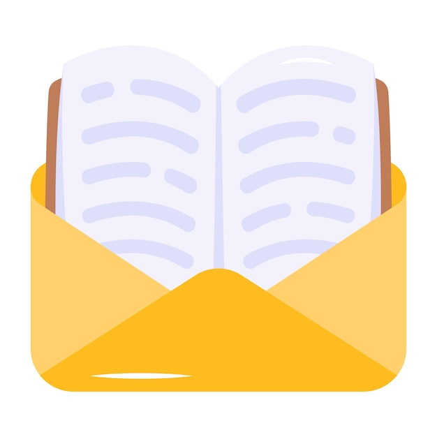 Modern flat icon of strategic reading