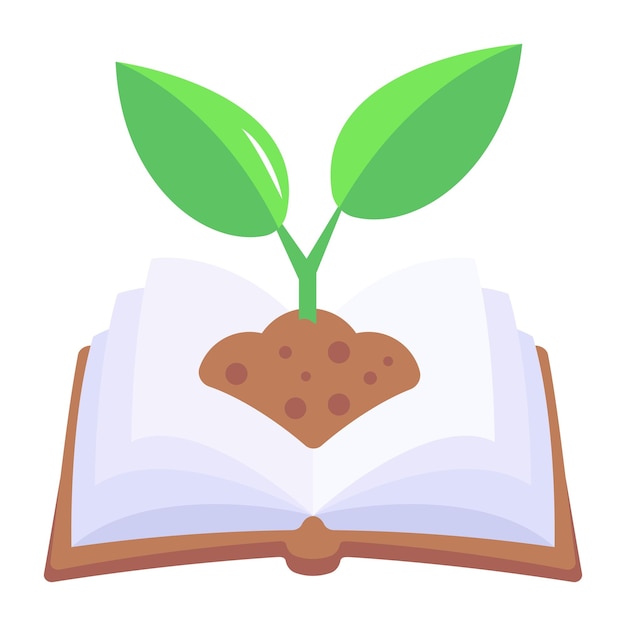 Modern flat icon of strategic reading