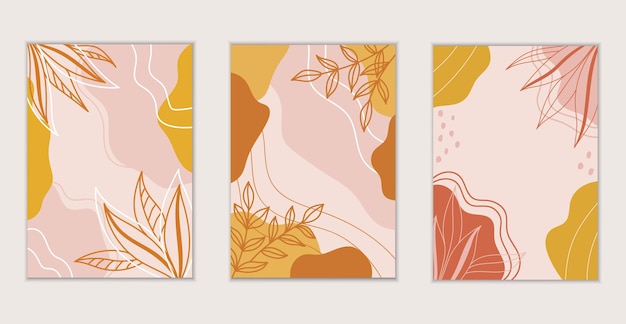 Modern Floral banner template.