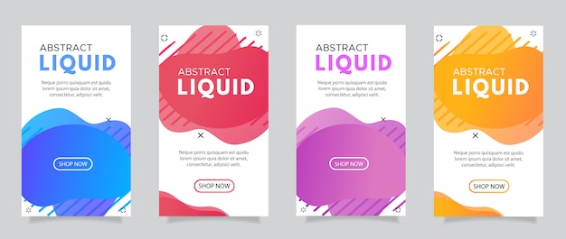 Modern fluid mobile for flash sale banners. 