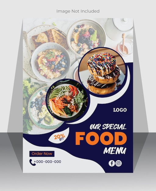 Modern food flyer design