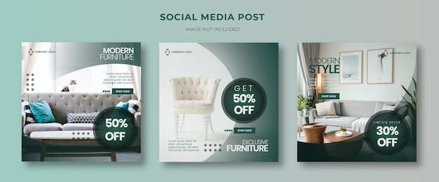 Modern Furniture Social Media Post Template