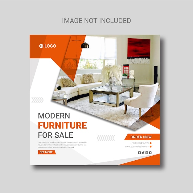 Modern Furniture Social Media Post Template