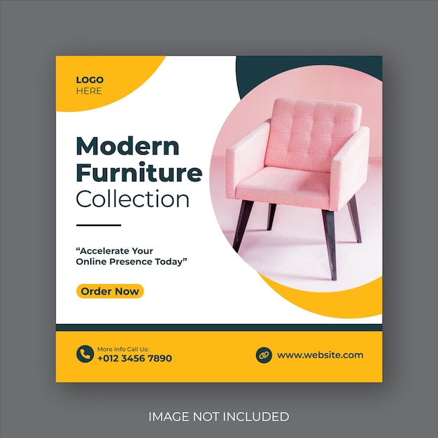 Modern Furniture social media post template