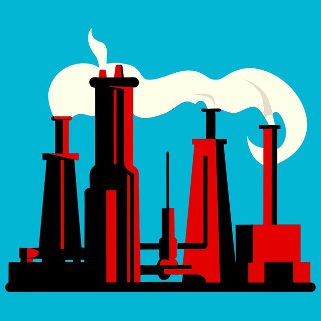 modern and future power plants cartoon vector illustration cartoon