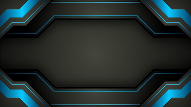 Modern futuristic black and blue esport background