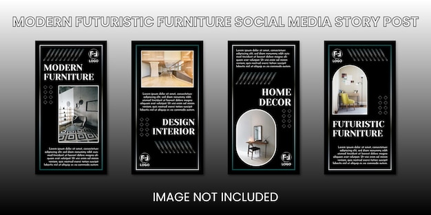 Modern Futuristic Furniture Social Media Story Post