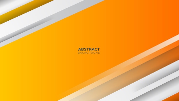 Modern geometric background. Orange elements with fluid gradient. Dynamic shapes composition