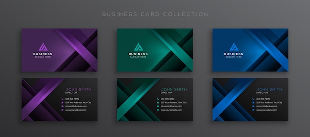 Modern Geometric Business Card Collection