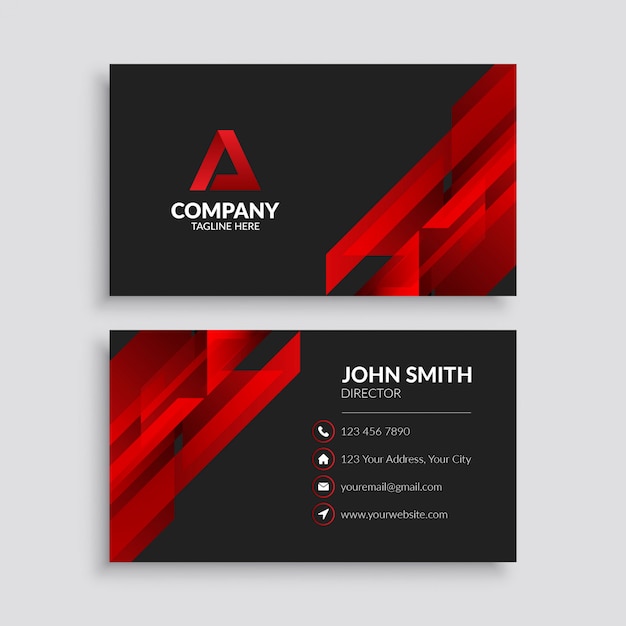 Modern Geometric Business Card