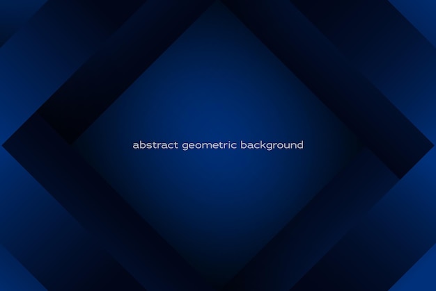 Modern geometric dark blue background Abstract dark blue shapes background