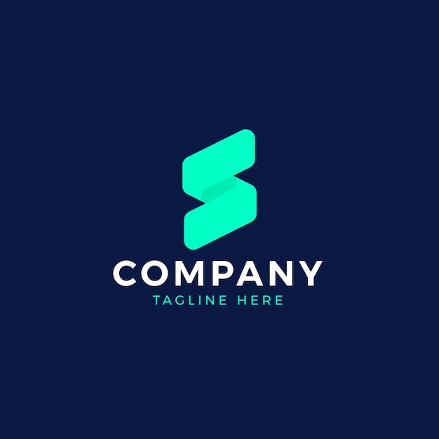 Modern and Geometric Initial S Logo Concept Template