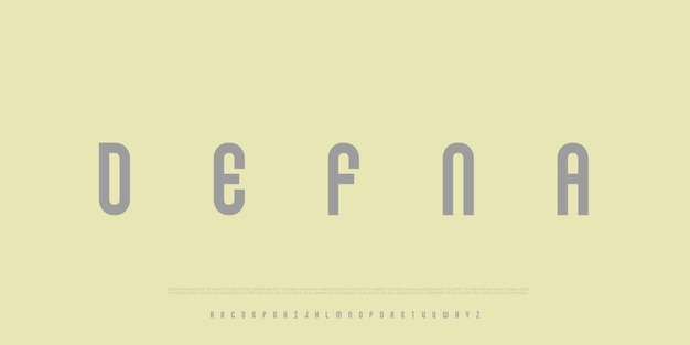 Vector modern geometric vector alphabet bold minimalist typeface design