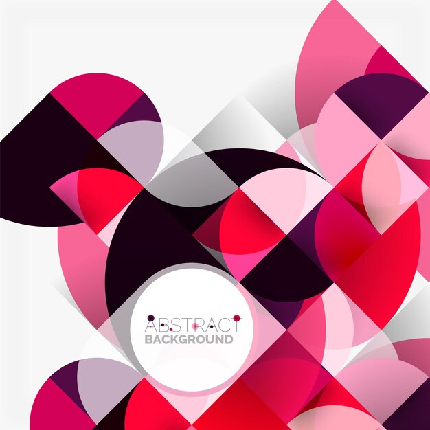 Modern geometrical abstract background circles