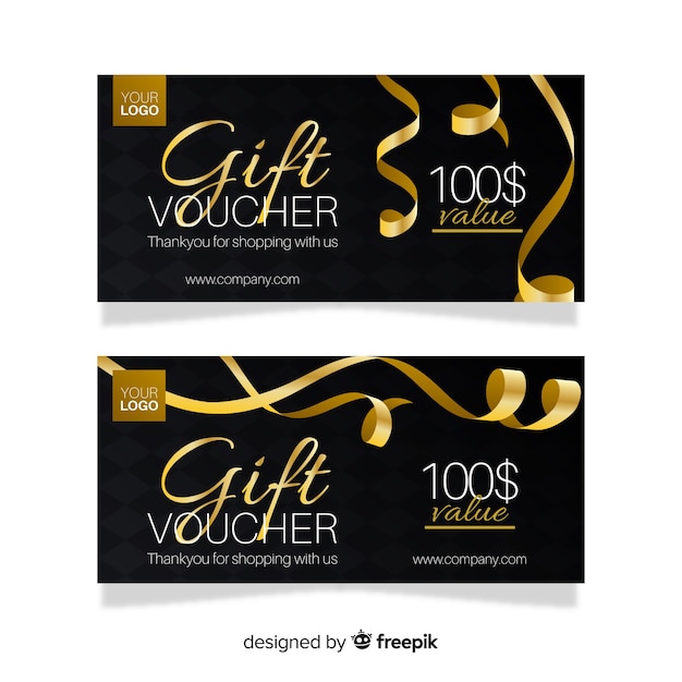 Modern gift voucher