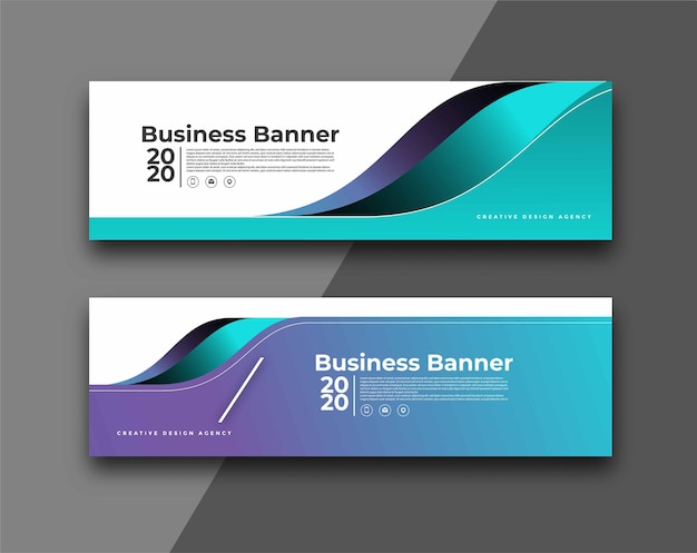 modern global business design banner template