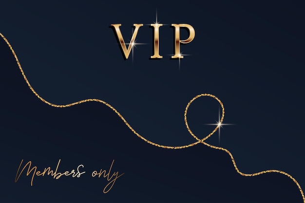 Modern gold VIP background Golden business card template Gift certificate invitation Vector