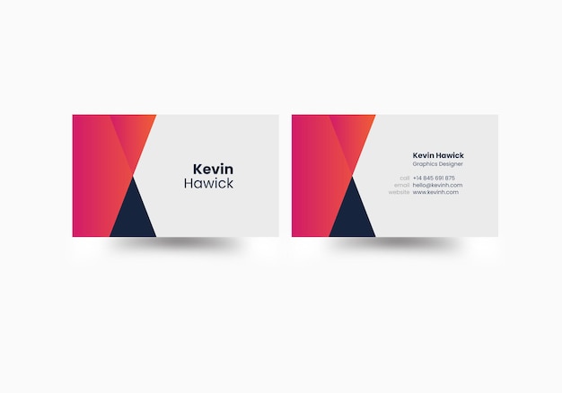 Modern Gradient Color business card design