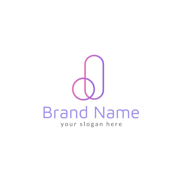 Modern Gradient Minimal Logo Template