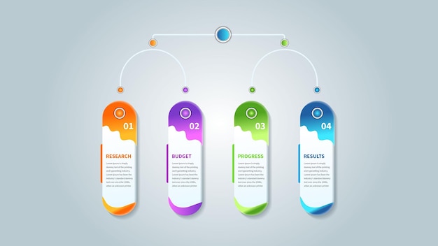 Modern Gradient Process Infographic Presentation