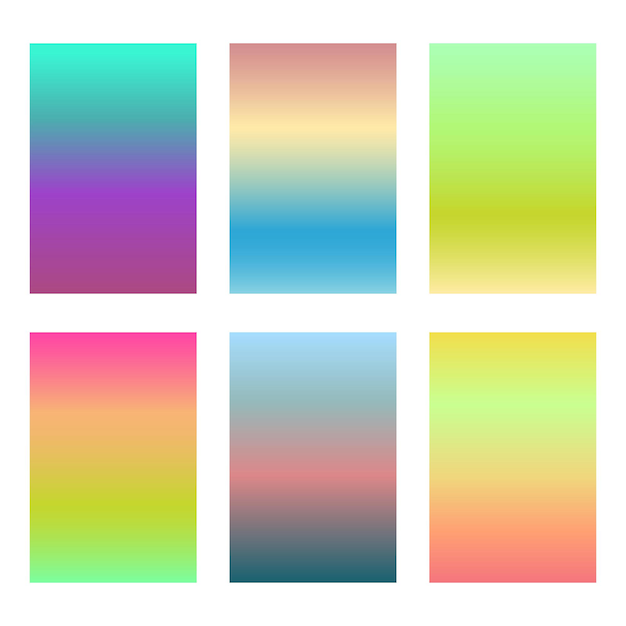 Modern gradients smartphone screen backgrounds