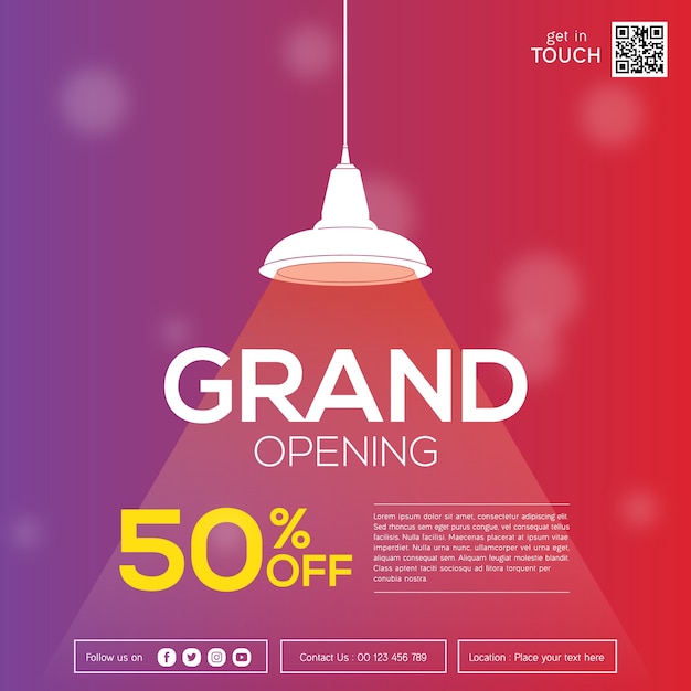 Modern Grand opening Sale