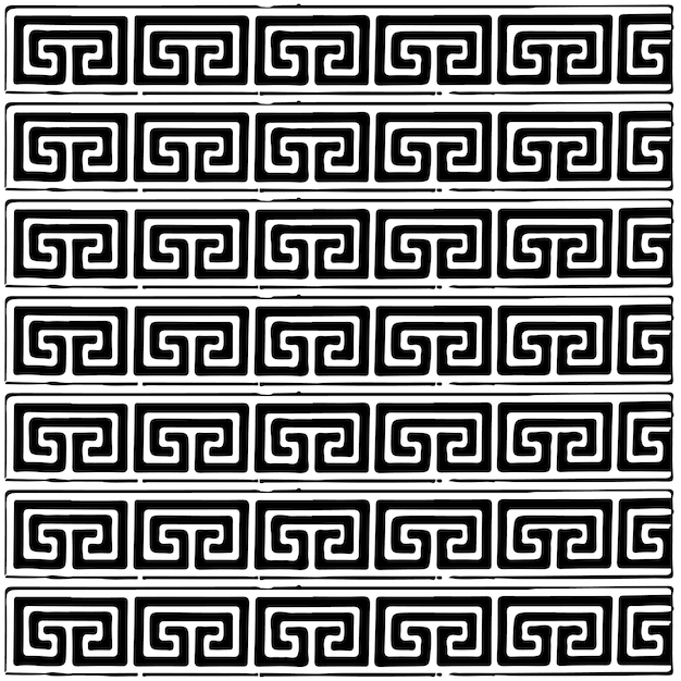 Modern greek versace abstract geometric pattern background Free Vector