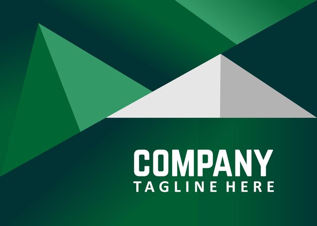 Vector modern green color dynamic banner