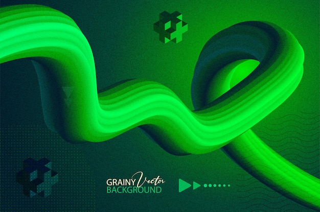 Modern green liquid abstract background